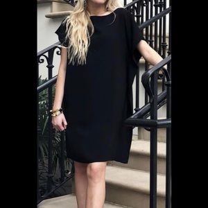 Anna Cate Eva Flutter Sleeve Dress in Black - XS